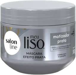 Salon Line, Máscara Matizadora, Meu Liso Prata, Vegano - Para Cabelos Lisos, 300g