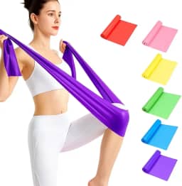 Faixa Elástica Thera Band de Resistência PREMIUM para Fisioterapia, Fortalecimento, Exercícios Funcionais, Yoga e Pilates (CORES SORTIDAS)