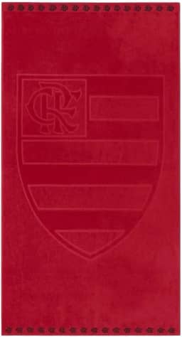 Buettner, Toalha De Banho Time Jacquard Flamengo Buettner Vermelha