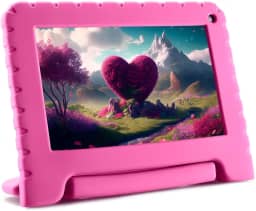 Tablet Kid Pad Rosa 64GB + Tela 7 pol + Wi-fi + Android 13 + Quad Core Multi - NB411