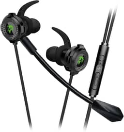 ELG, EPZHBK, Earphone Gamer Zahhak com Microfone Removível, Botão Multifunção para Smartphone, Acompanha Luva de Dedos e Case de Transporte, Preto