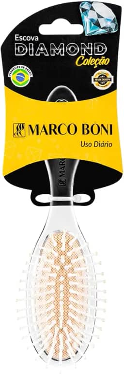 Marco Boni, Escova Uso Diario Oval Pequena Diamond, 7469, Transparente, 1 Unidade.