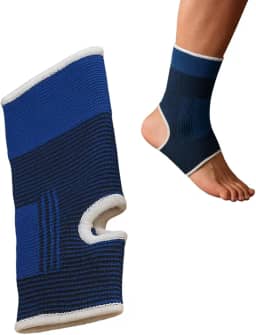 Tornozeleira de Compressão Ortopédica Ajustável Para Alívio de Dores Suporte 360° Estabilização do Tornozelo Ideal para Esportes Corrida e Lesões