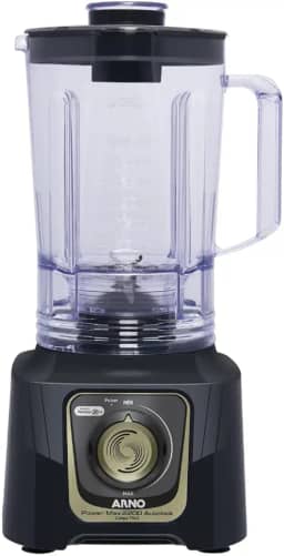Liquidificador Arno Power Max Autolock 2200W LN82, Cinza Chumbo, com 6 Lâminas Powelix Pro, Tecnologia Anti Vazamento, Comfort Control e Limpeza Fácil, 220V