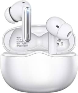 Fone De Ouvido Bluetooh Com Borrachinha, Sem Fio, Compatível Com Todo Celular, Cancelamento Ruído, Bateria Até 16 Horas, Microfone Para Chamadas, Controle Touch, Conecta no Notebook - Linha Premium