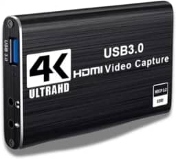 Placa de Captura de Vídeo 4K HDMI USB 3.0, 1080p 60fps, Qualidade Full HD 8X TECH