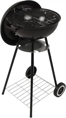 Bel - Churrasqueira Arizona Esmaltada a Bafo Portátil com Rodas Preta