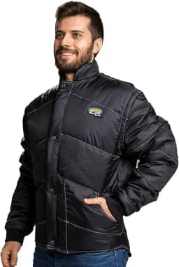 Jaqueta California Racing Premium Preto e Azul