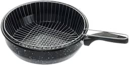 Frigideira Esmaltada Funda 26cm 3,3 litros com cesto para Fritura