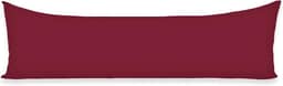 1 Fronha Para Travesseiro de Corpo Xuxão 1,30x40 Com Zíper Percal Flex 400 fios (Vinho)