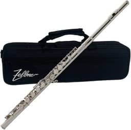 Flauta Transversal Niquelada 16 Chaves ZFL-600N c/Estojo- Zellmer