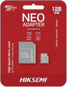 CARTAO DE MEMORIA MICRO SD HIKSEMI NEO 128GB