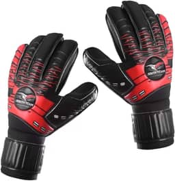 Luva Goleiro Profissional Com Talas Proteção Resistente Grip
