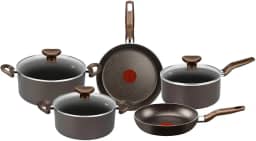 Jogo de Panelas Rochedo Expert Chocolate 5 peças