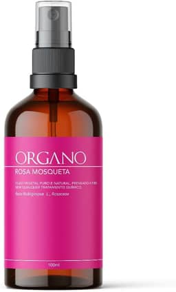 Rosa Mosqueta Rubiginosa ORGANO - Óleo Vegetal 100% Puro E Natural - Clareador E Antimanchas - 100ml