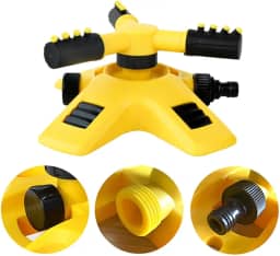 Irrigador De Jardim Giratório Automático Aspersor Irrigação Para Gramado Horta Bocal Rotativo 360