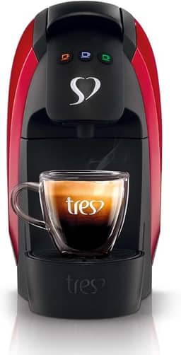Cafeteira Espresso e Multibebidas Tres Luna 110v Vermelha