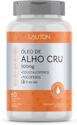 Oleo De Alho Cru 500mg 60 Capsulas | Lauton Nutrition