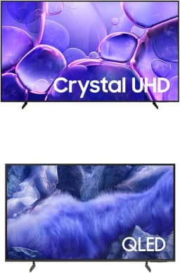 Samsung Combo Smart TV 85" UHD 4K U8100F + Samsung Vision AI TV 43" QLED Ultra 4K QEF1