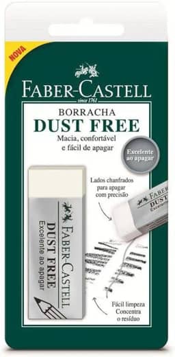 Borracha Dust Free, Faber-Castell, SM/187129, Branca