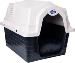 Casinha Para Cachorro N5 Com Colchonete(Bege,N5-59CM)