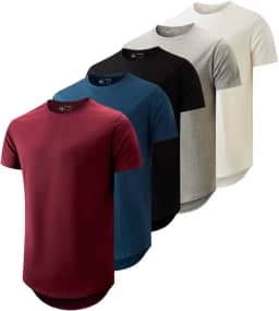 Kit 5 Camisetas Masculina Long Line Cotton Oversize by ZAROC