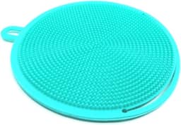 Esponja De Borracha para Limpar Air Fryer E Formas Anti Risco - Cor: Verde água
