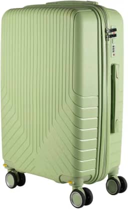 Mala de Viagem Media em Polipropileno 4 rodas 360 - AeroMalas Miami (Verde)
