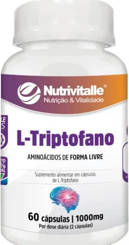 L Triptofano 1000mg 60 Cápsulas Nutrivitalle