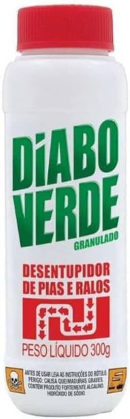 Desentupidor De Pias E Ralos Vazos Diabo Verde 300G
