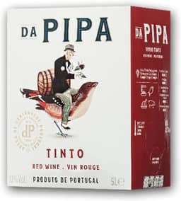 Vinho Tinto Português Meio Seco Da Pipa Bag In Box 5 Litros