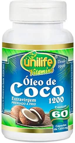 Óleo de Coco Extra Virgem 60 cápsulas Unilife
