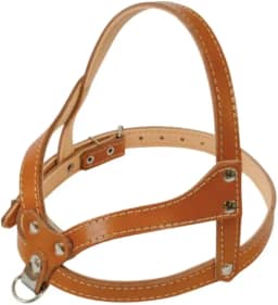 Peitoral em Couro Reforçado Regulável - Betania Couros, N.7/8 de Luxo. Ajustável para cães de médio/grande porte.