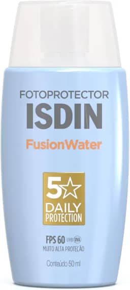 ISDIN Protetor Solar Facial Fusion Water 5 Stars Sem Cor FPS 60-50ml