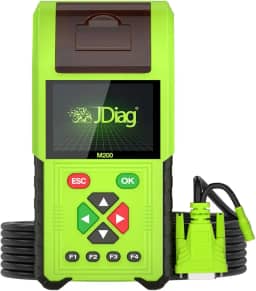 TopDiag M200 Scanner de diagnóstico de motocicleta Leitor de código de falha de moto Testador de bateria Ferramenta Motoscan (versão OBD)