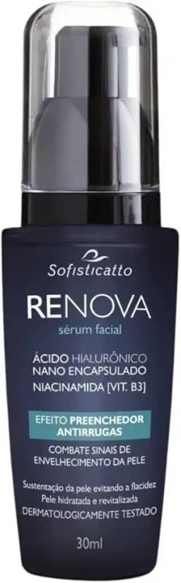 Sérum Facial AntiEnvelhecimento e Rugas Dia e Noite Renova