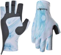 Luvas de meio dedo para pesca de verão esportes ao ar livre gelo seda dedo exposto protetor solar luvas antiderrapantes respiráveis resistentes ao desgasto