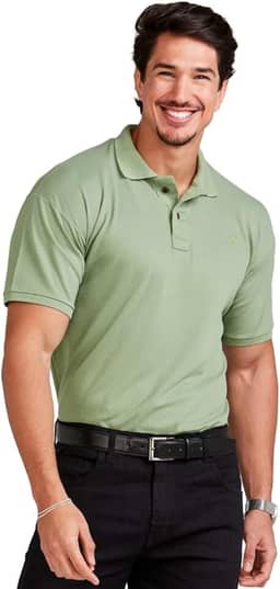 Camisa Polo Masculina Algodão Piquet
