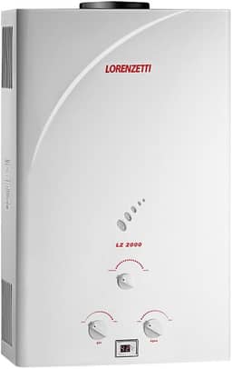 Aquecedor de Água a Gás Lz 2000 Gn 20, 0 L/Min, Lorenzetti, 7412092, Branco, Médio