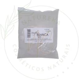 Argila em pó 500g Clareadora Branca Ervas e Raízes Pura