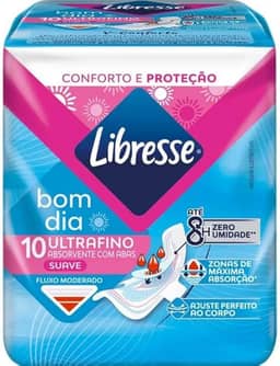 Libresse, Absorvente Ultrafino Bom dia 10 unidades