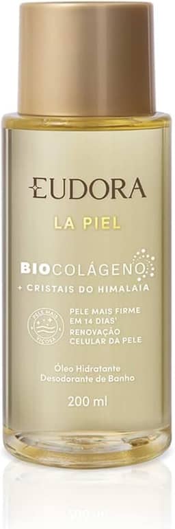 Eudora Óleo Hidratante Desodorante de Banho La Piel Renovação Celular Cristais do Himalaia 200ml