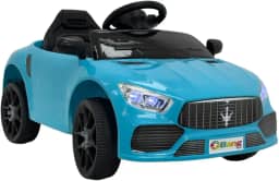 Bang Toys - Carrinho Elétrico Infantil Striker X10 12V - com Luzes de LED, Sons, Entrada USB/MP3, Bluetooth, Controle Remoto - Suporta até 30kg - Cor Azul