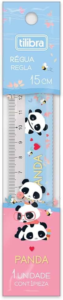Tilibra - Régua em Poliestireno 15cm Panda