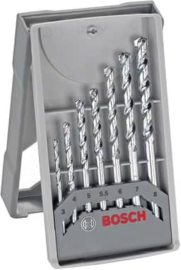 Bosch Jogo brocas para concreto CYL-1 7 peças Ø3-4-5-5.5-6-7-8mm