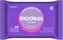 Lenço Umedecido Higiene Íntima Modess 20un