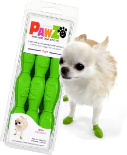 Sapatinho p/Pet Cachorro Pawz Bota Verde Tam PPPP - 4un