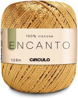 Linha Encanto Ouro 7577-128m Círculo Fio para Crochê e Artesanato