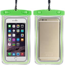 Capa Case para Celular a Prova D'Água Impermeável Transparente Universal Proteção Completa IPX8 Sensível ao Toque Ideal para Praia Trilhas Piscina Viagens (VERDE)