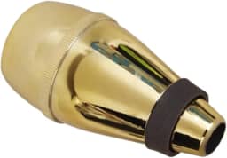 YIJU Surdina reta para silenciador de som de trompete, acessório de fácil instalação, surdina de prática de trompete BB para músicos de palco, Ouro